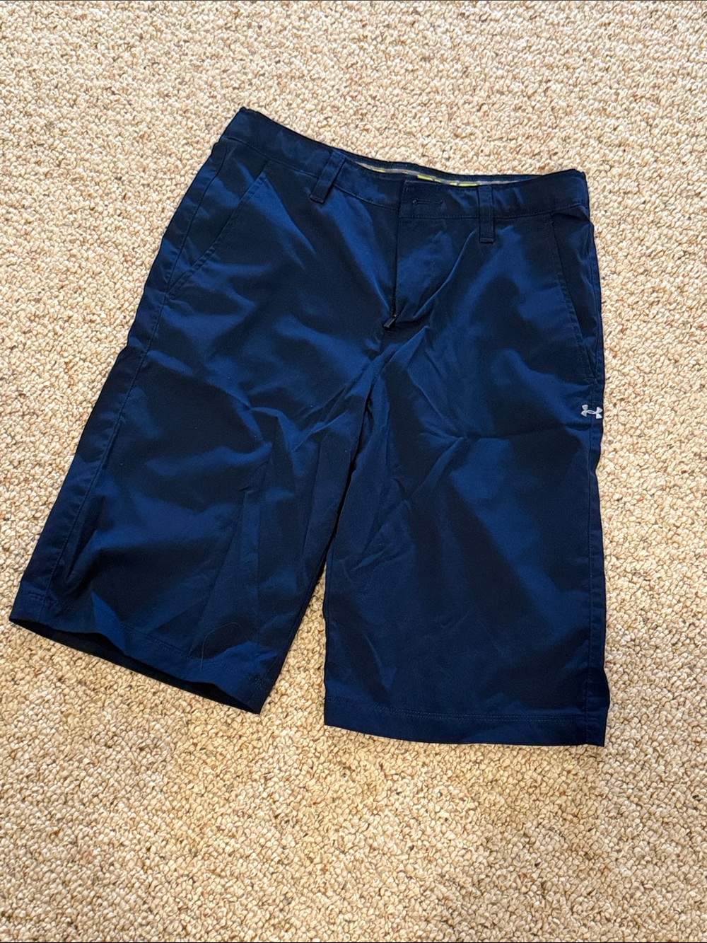 Under Armour Yourh Dark Navy Athletic Shorts